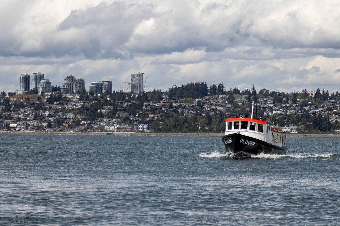 The Plover Ferry runs from the Blaine Harbor Marina to the Plover Dock on the Semiahmoo Spit.