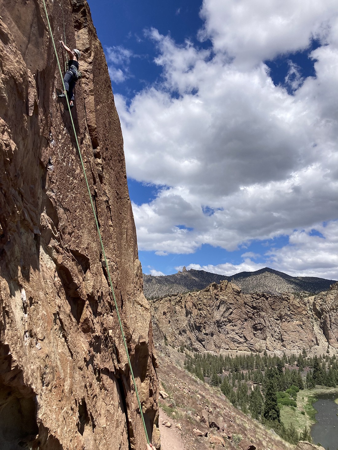 Climbers scale a face at Central Oregon's Smith Rock State Park.