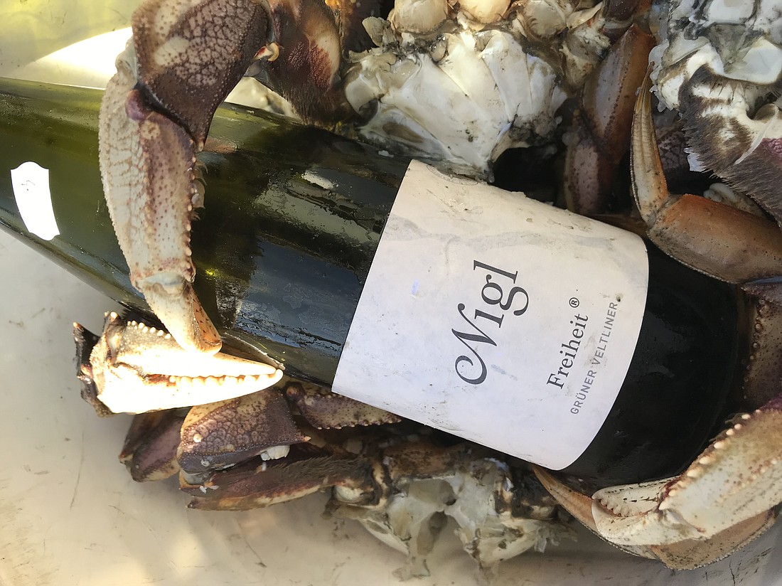 When attempting to pair wine with Dungeness crab, the 2019 Nigl Freiheit Grüner Veltliner from Austria took the matchmaking a step further by acting as an equal to the crab, comfortably finishing its flavors.
