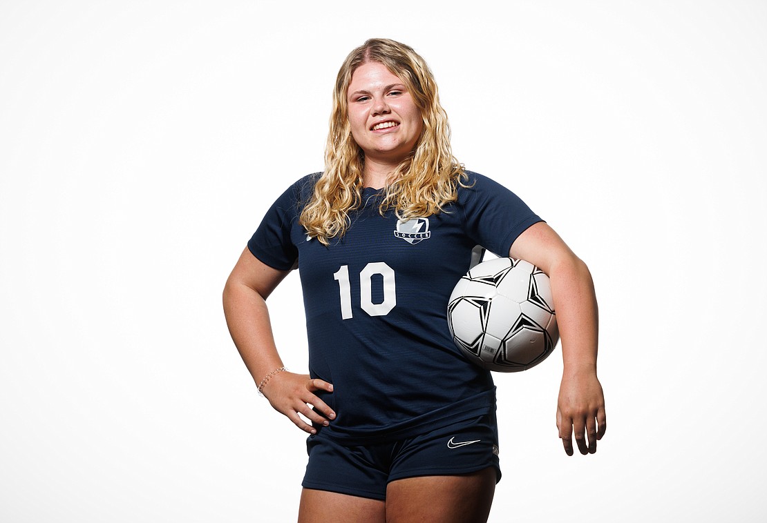 Callie McEachran splays center back for Squalicum High School’s soccer team.