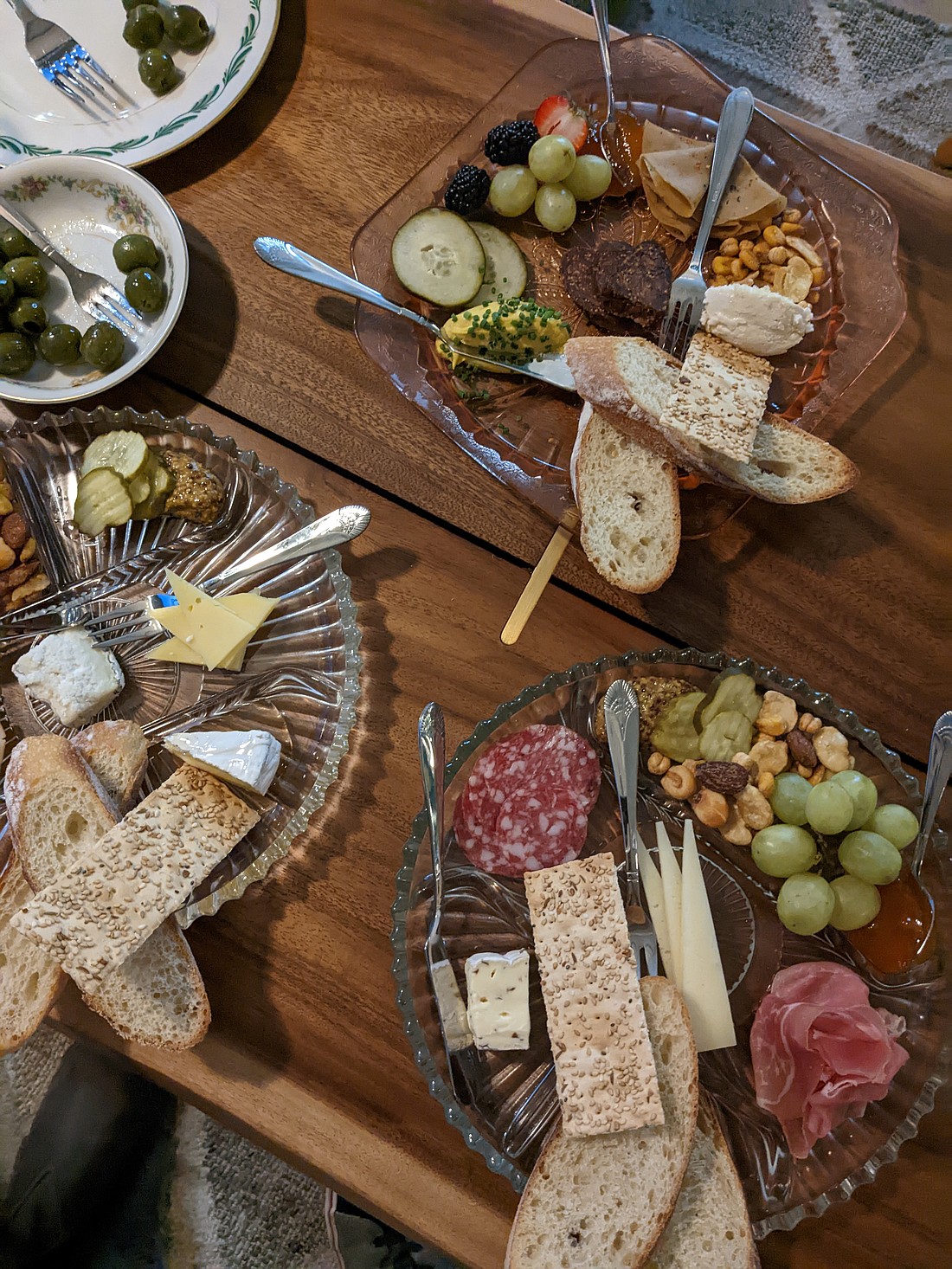 At Nomad Charcuterie and Wine, the namesake boards are split into three categories. Served with cheese-and-wine classics — cured meats, olives, nuts and caviar — diners can choose from vegan, cheese, or cheese and meat. The different cheeses on each make for a fun game of passing plates around to mix-and-match.