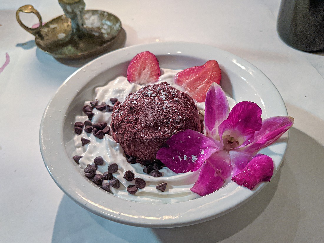 Desserts, assuming you have room, are very nice, and not too enormous to finish at Nonna Luisa Ristorante in Anacortes. Along with classics such as tiramisu and cannoli, there is a swoon-worthy zabaione semifreddo with chocolate gelato and hazelnuts.