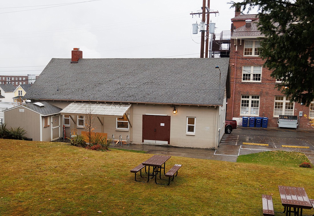 YWCA Bellingham will run an eight-bed homeless shelter for women in a residential building on the grounds at First Presbyterian Church at 1031 N. Garden St. in Bellingham. YWCA's main facility, seen in the background, can shelter 47 women.