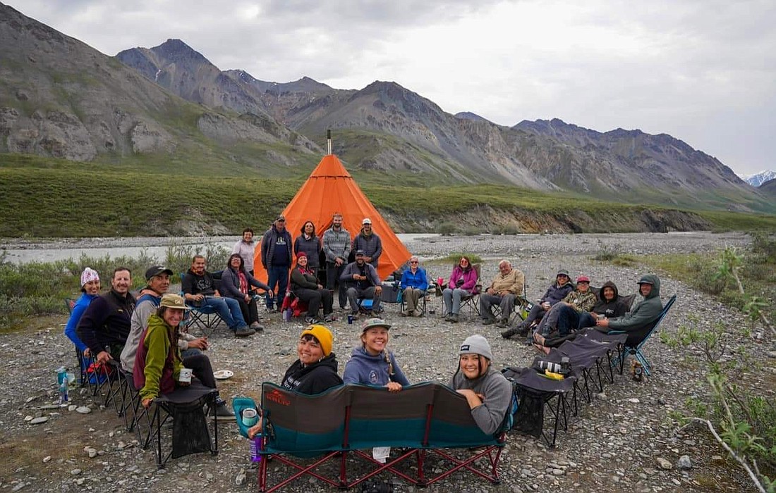 The Wilderness Society's Imago Initiative crew gathers in the summer in the Arctic National Wildlife Refuge.
