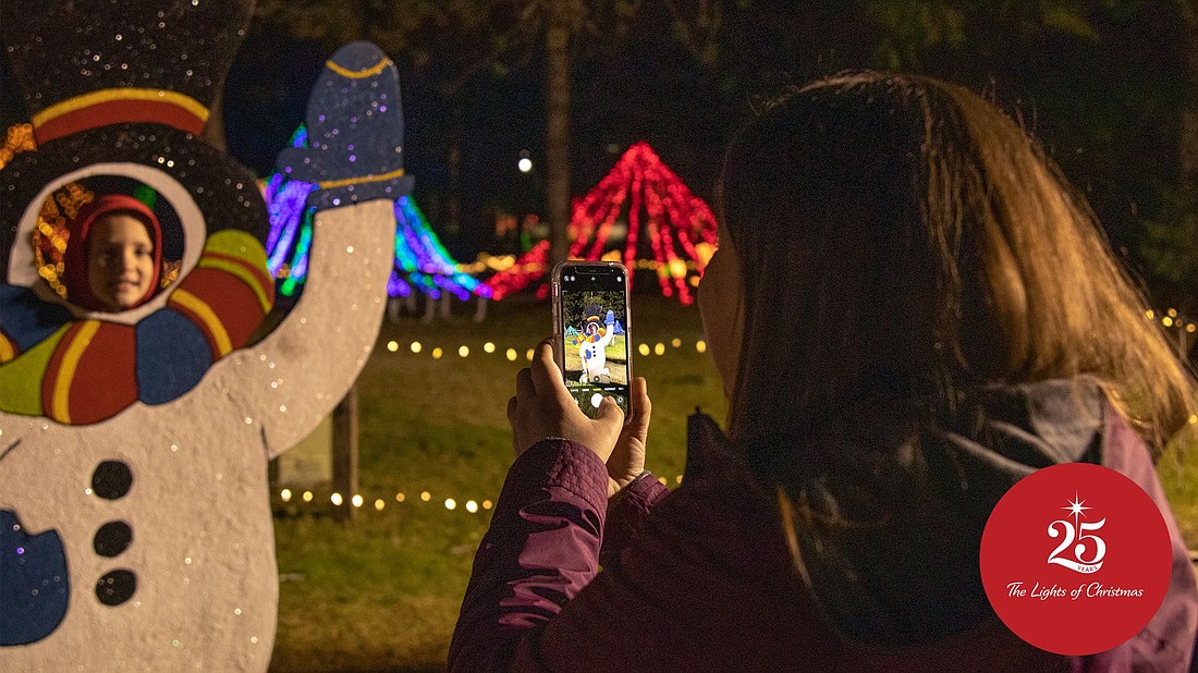 Families and friends will have photo opportunities as part of The Lights of Christmas drive-thru event, which takes place nightly through New Year's Eve at Warm Beach Camp in Stanwood. The collective displays feature more than one million lights, and the drive takes approximately 30 minutes.
