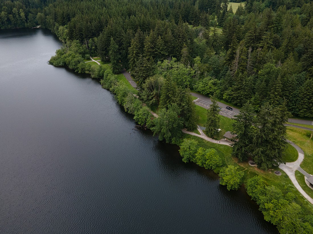 Trails wind around Lake Padden, which the city of Bellingham plans to connect to Whatcom Falls Park, according to the 2022-2026 Greenways Strategic Plan, passed by City Council this month.