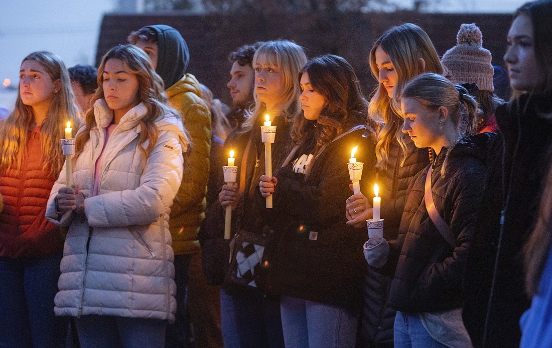 A vigil in Boise, Idaho, honors the four University of Idaho students who were found killed in Moscow, Idaho, on Nov. 17, 2022. The arrest of Bryan Christopher Kohberger in the Nov. 13 fatal stabbings has brought relief to the small college town.