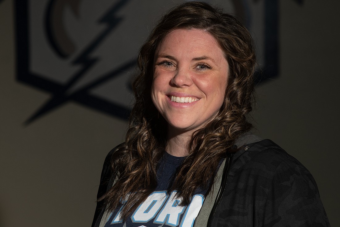 Squalicum High School cross country and track and field coach Erin Hoopes, pictured here on Jan. 28, saved a woman using the Heimlich maneuver.