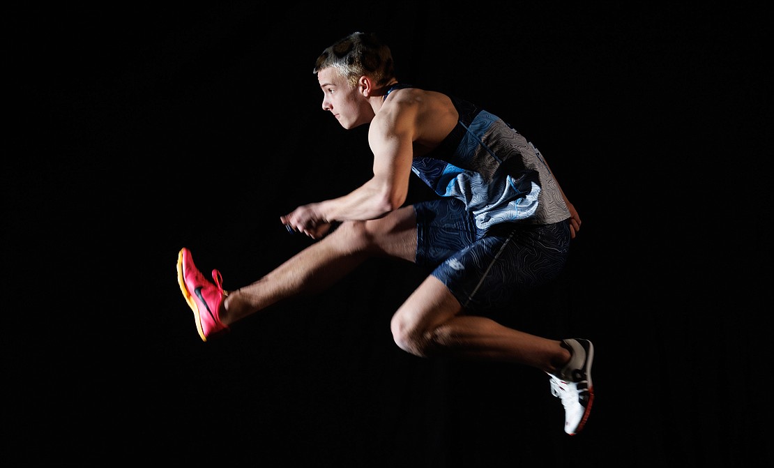 Squalicum hurdler Andre Korbmacher.