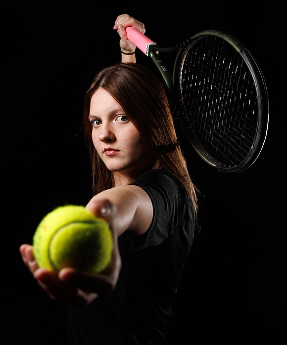 Bellingham tennis player Lowa Gresham.