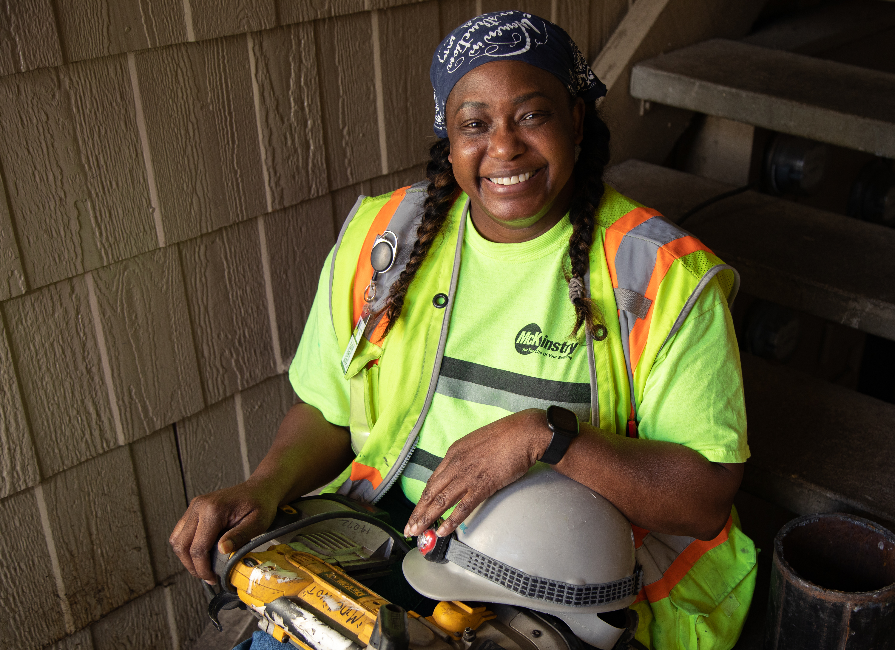 Curtistine Billups, 55, is a pipefitter in Northwest Washington. She left the medical field in her 40s. 