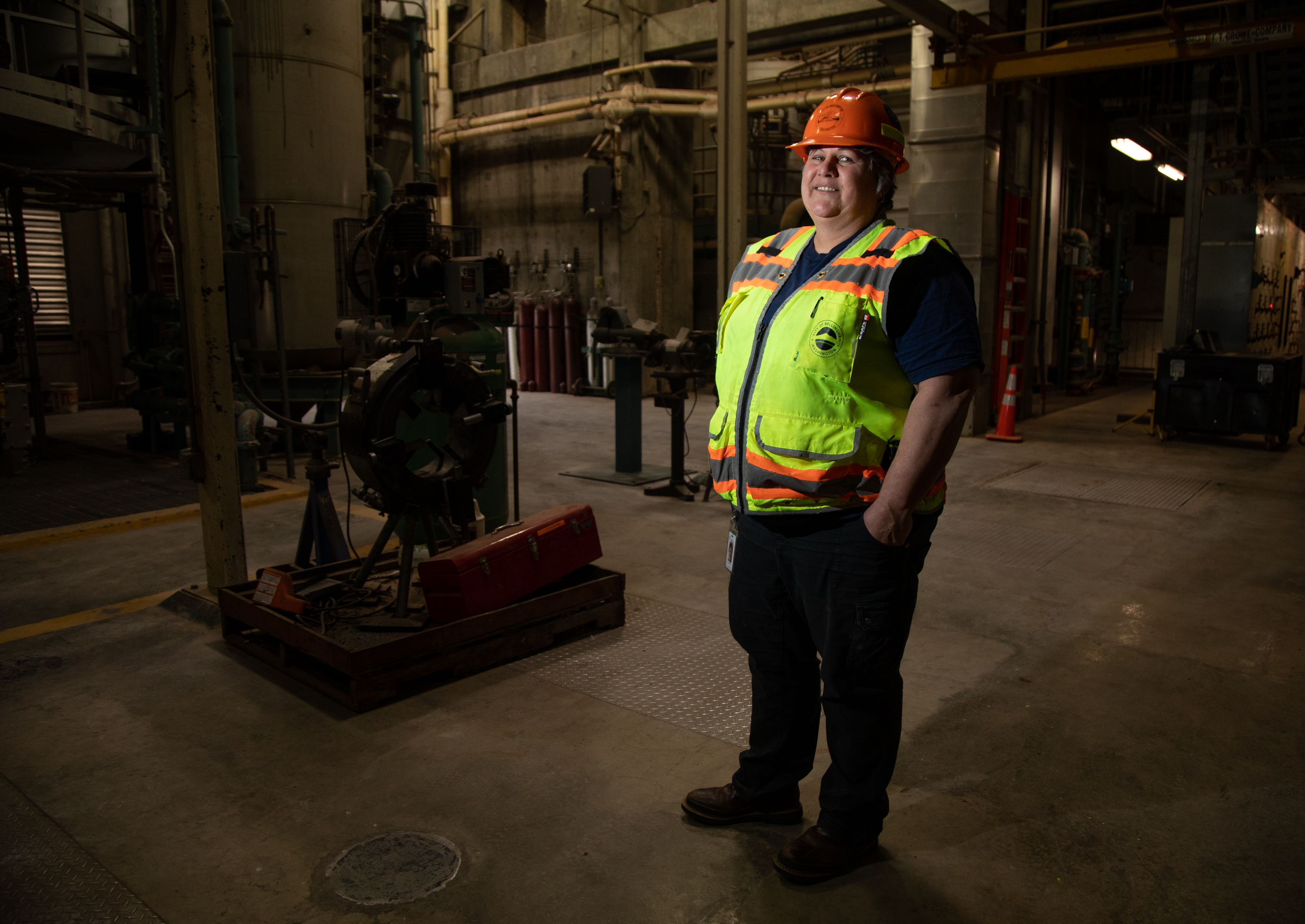 Shayla Francis is the chief operator of Post Point Wastewater Treatment Plant in Bellingham. 