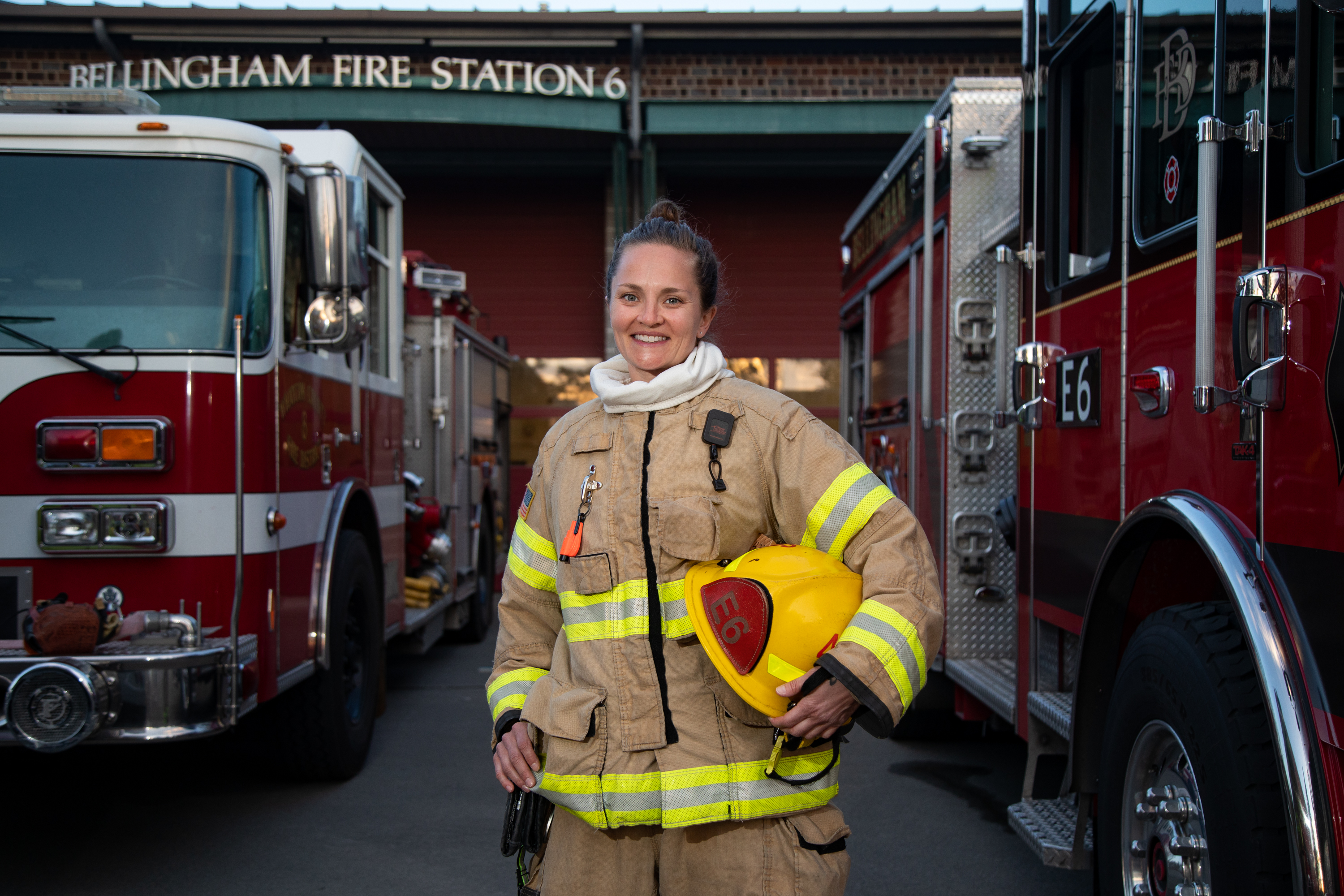 Rebecca Pederson became a firefighter with the Bellingham Fire Department about three years ago after a 13-year teaching career. Pederson found the job change 