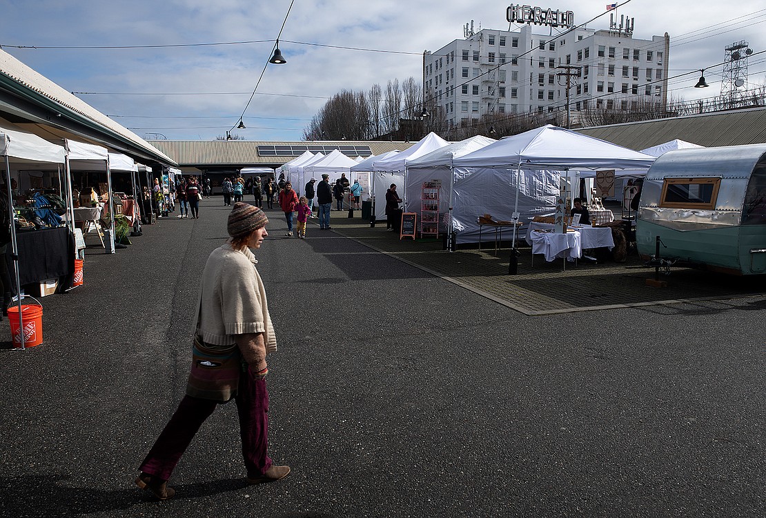 About 90 local artisan vendors sold their wares from homemade sea salt to large relief prints during the Bellingham Makers Market March 25 at Depot Market Square.