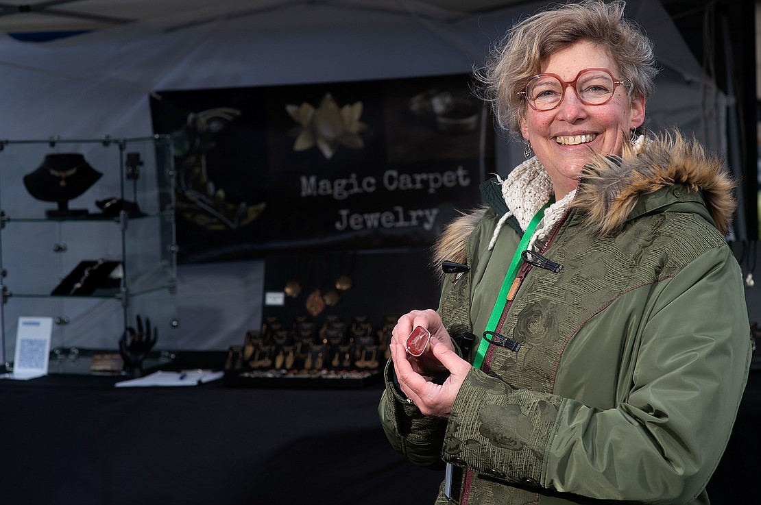 Cynthia Topp, a metalsmith and jewelry artist, co-founded Bellingham Makers Market as a way for local artists to sell their work.