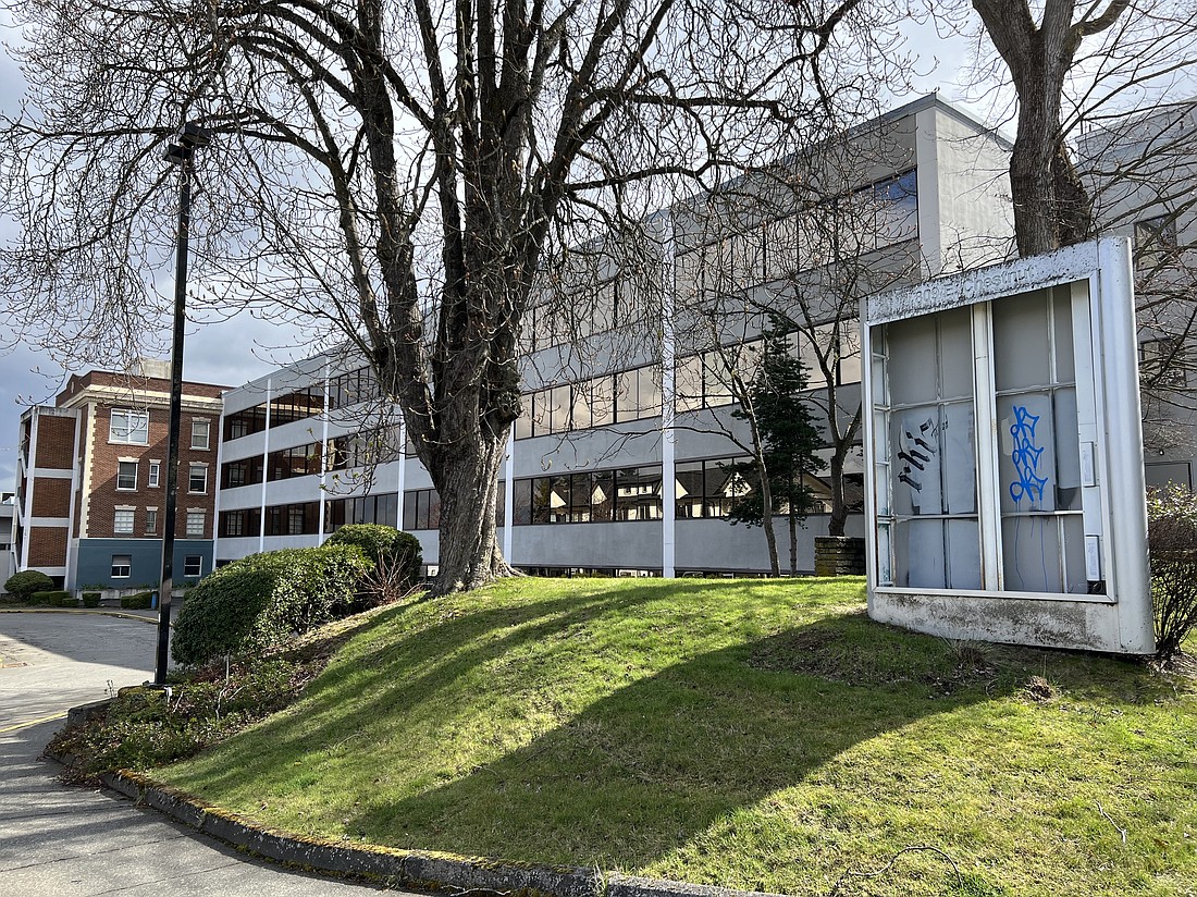 St. Joe's South Campus on Bellingham's Chestnut Street appears abandoned, but PeaceHealth caregivers use the facility for off-site workspaces.