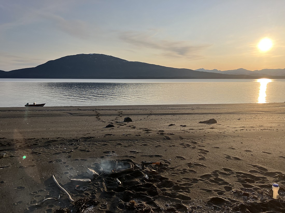 In Southeast Alaska, one things leads to another. Like a skiff, to a beach on Portland Island, to a firepit. And contentment.