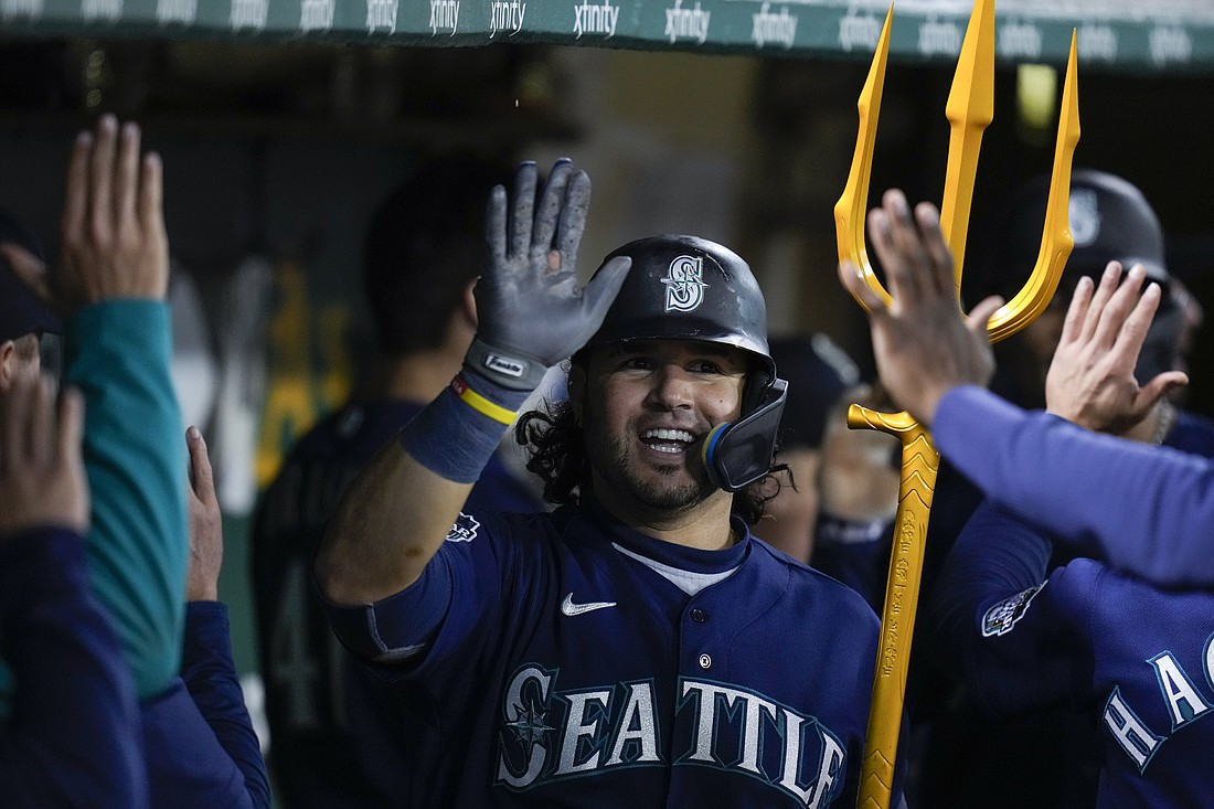 Seattle Mariners home runs Oakland Athletics 