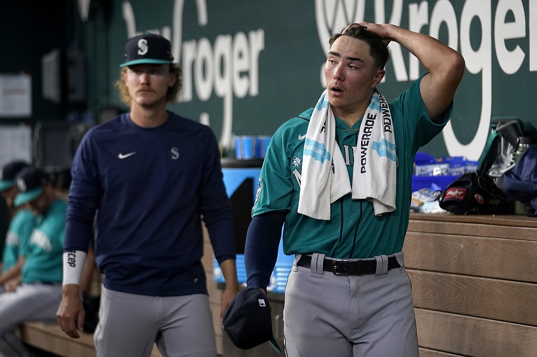 Rangers rough up Mariners 16-6 in pitcher Bryan Woo's MLB debut - The  Columbian