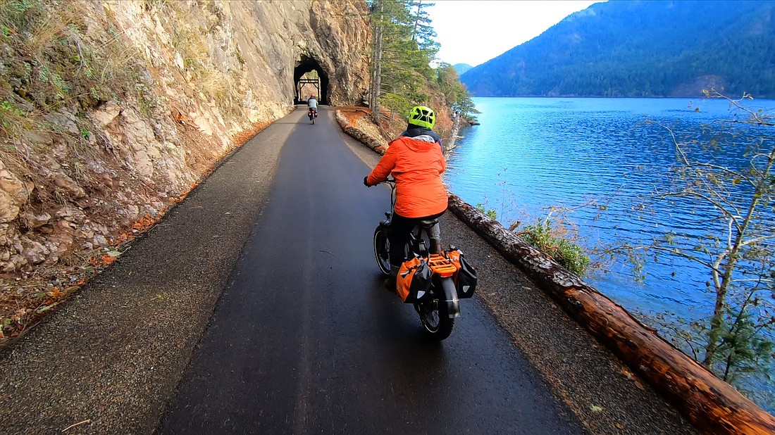 Clallam County and Olympic National Park collaborated to recommission two tunnels on the Spruce Railroad Trail leg of the Olympic Discovery Trail on Lake Crescent.