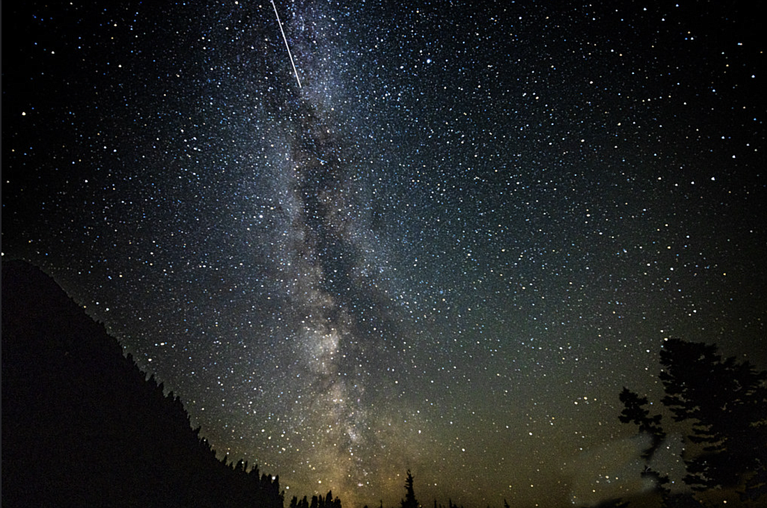 The Milky Way, as captured by a digital camera sensor, during this year’s Perseid meteor shower. The shower did not produce the spectacular light show that a group of Bellingham hikers had hoped to see.