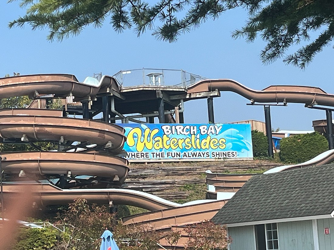 The exterior of Birch Bay Waterslides in Blaine is shown on Saturday, Aug. 26, the day after the property announced unexpectedly it was closing for the season.