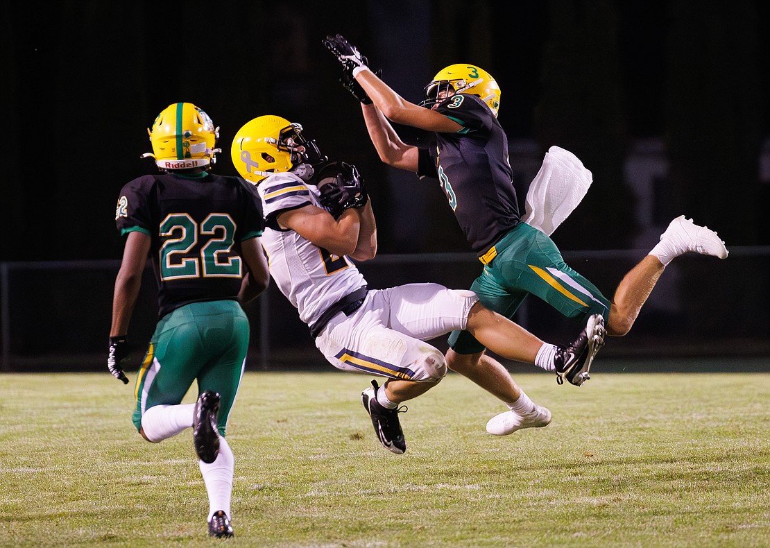 Ferndale’s Conner Walcker hauls in a 45-yard pass.