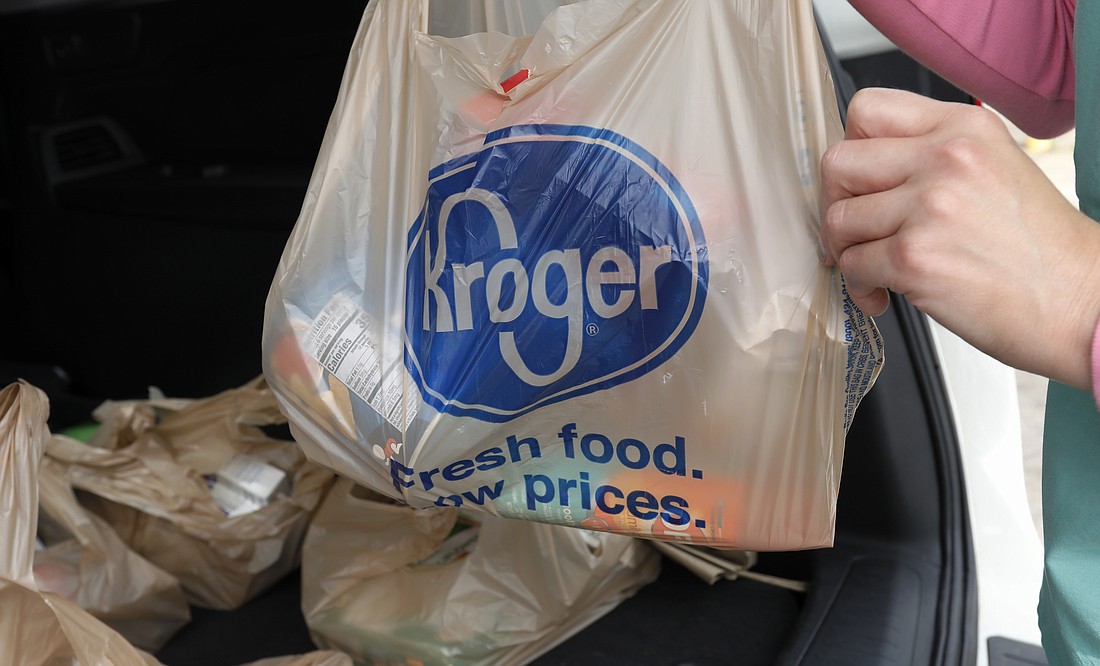 Kroger and Albertsons are selling more than 400 stores and other assets to C&S Wholesale Grocers in an approximately $1.9 billion deal as part of their efforts to complete their merger, Friday, Sept. 8, 2023.