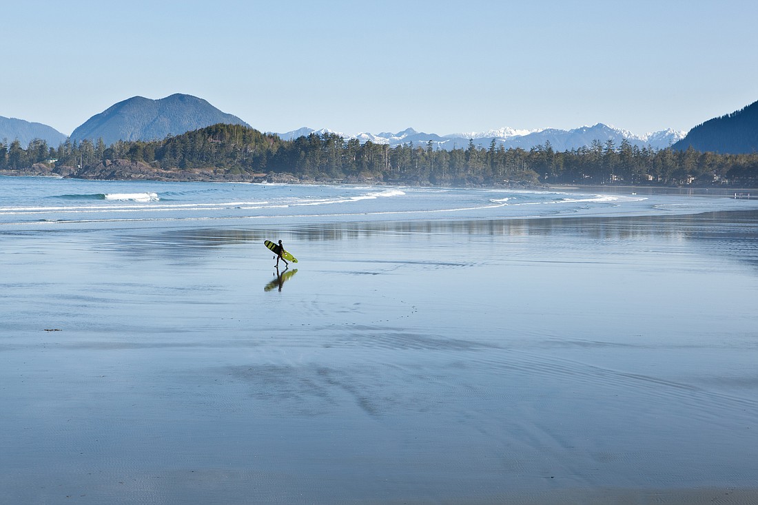 Tofino has become Canada’s Surf City with a variety of breaks on the pristine beaches. Hordes come for the summer surf but the best season is early fall. Surfers have given the remote town a laid-back vibe.