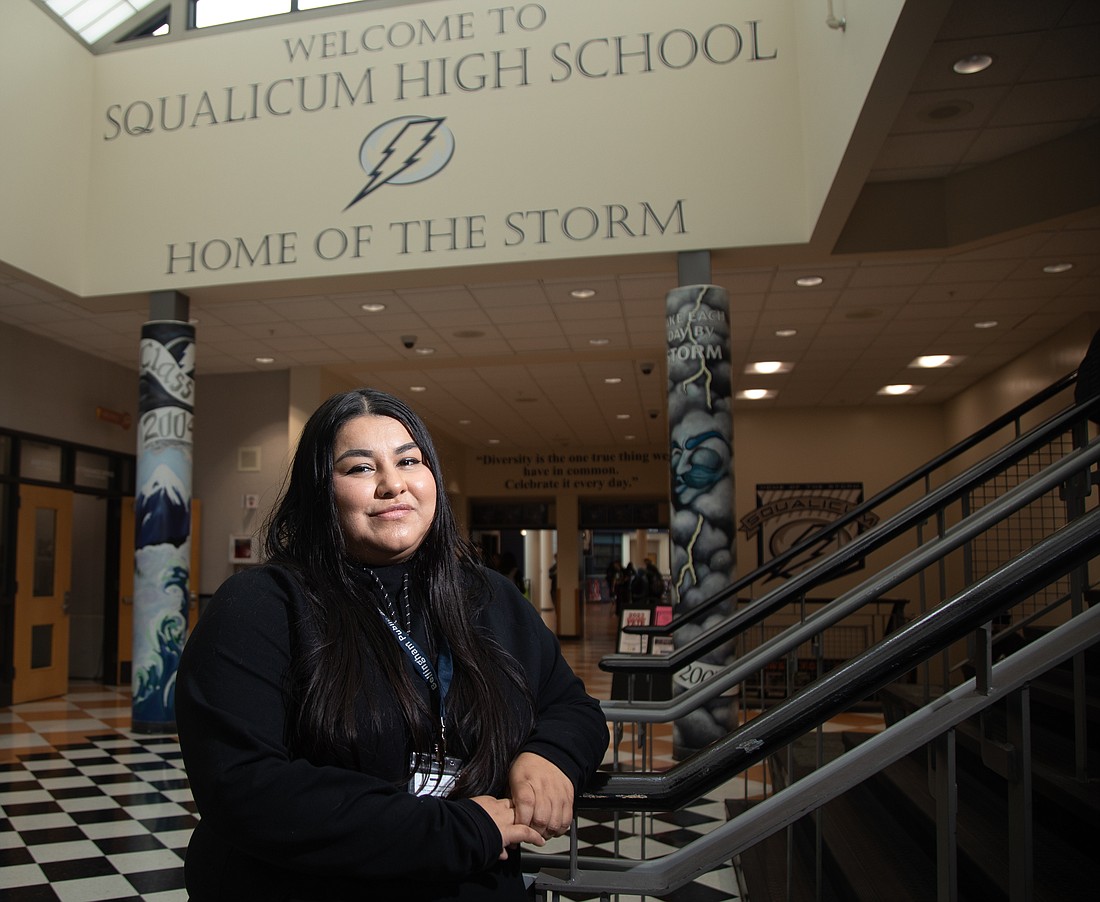 Juanita Villarreal is a custodian at Squalicum High School and has worked for Bellingham Public Schools for eight years.
