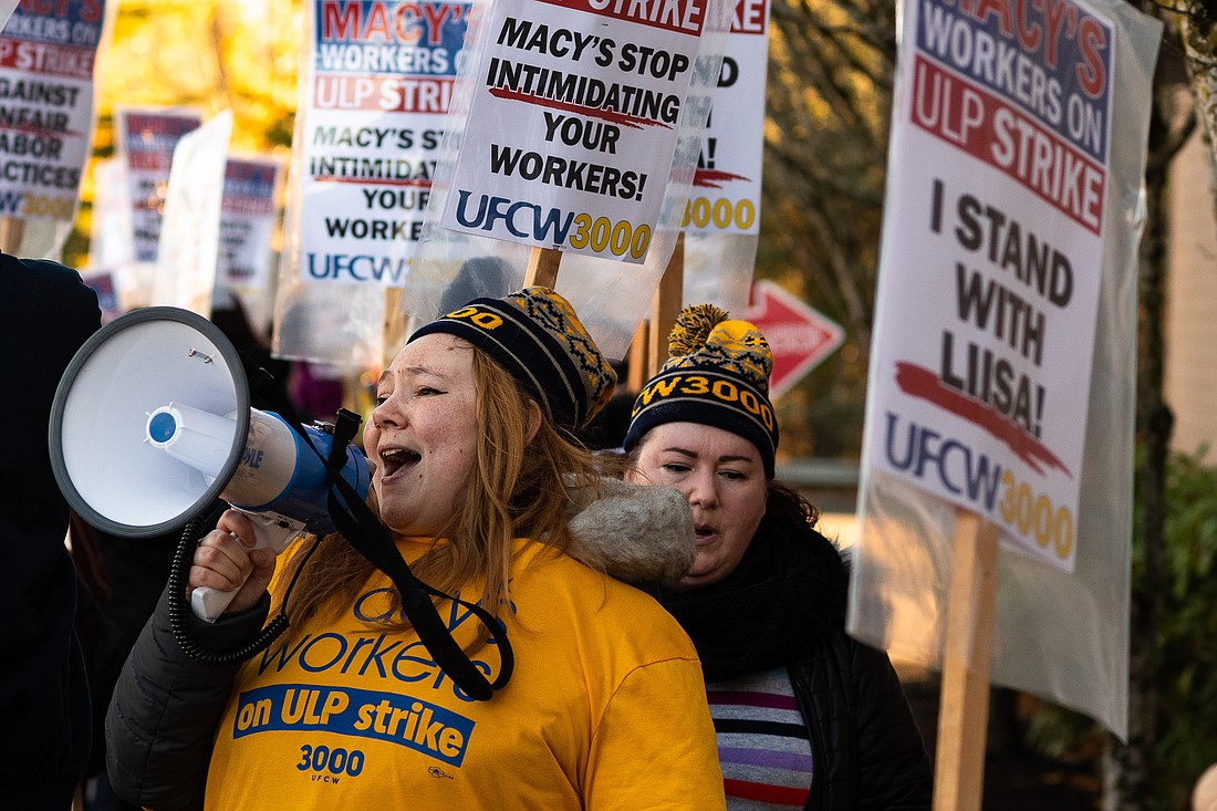 Macy’s employees strike on Black Friday weekend over safety, wages